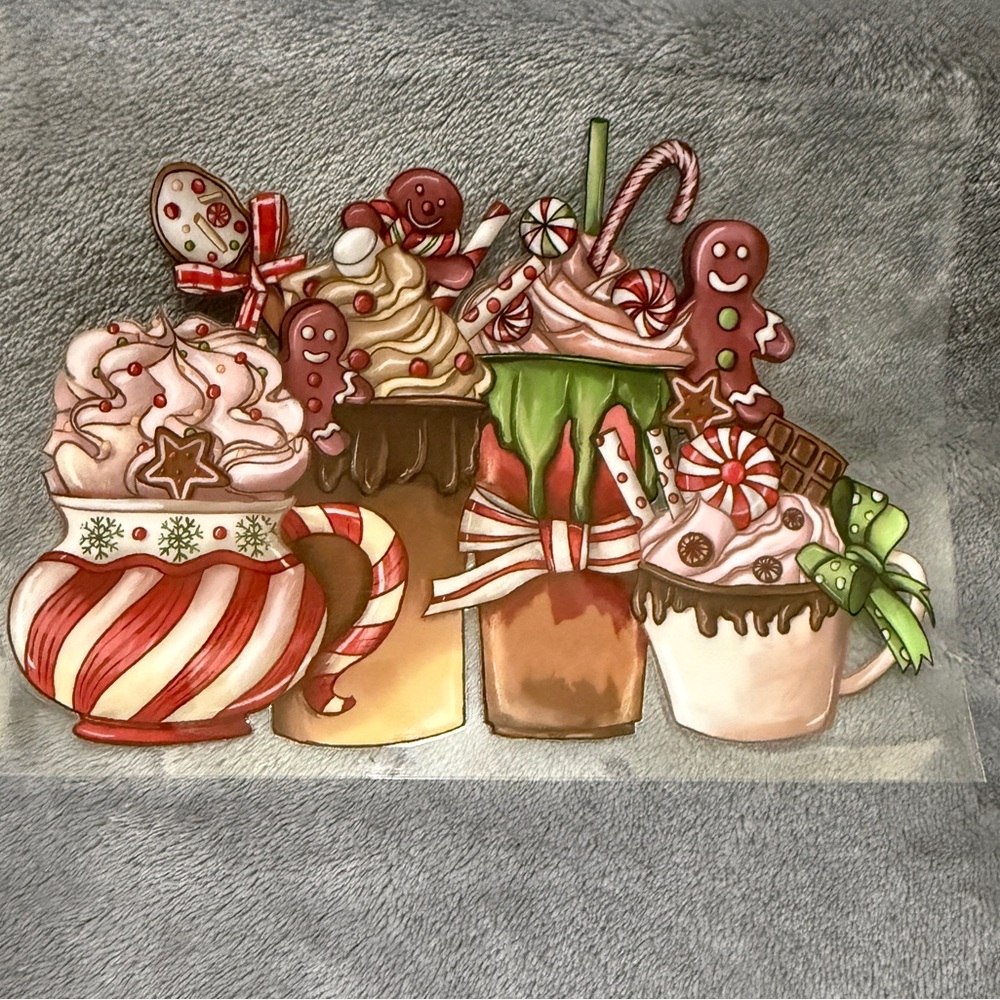 💜 Christmas Iron-On Heat Transfer Design